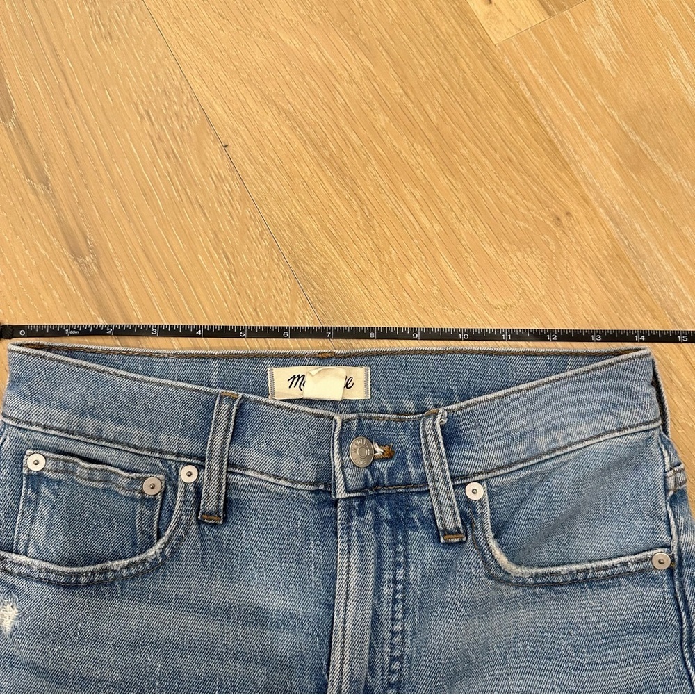 Madewell The Perfect Vintage Jean Size 26 Blue Womens Denim High Rise Wide Leg - Picture 12 of 13